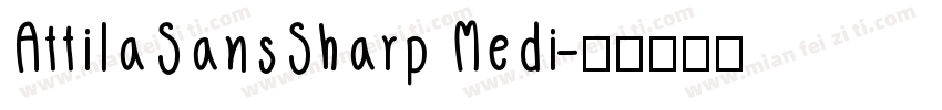 AttilaSansSharp Medi字体转换